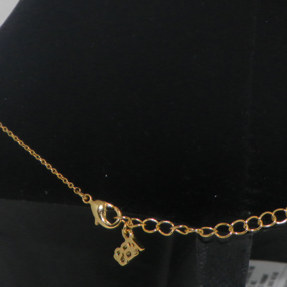 ABS 2 interlocking circles gold necklace. - Picture 7 of 7